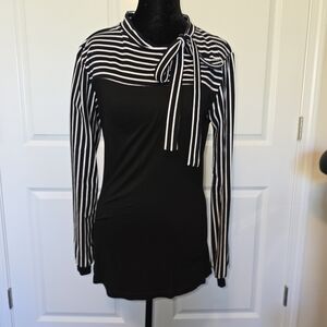 Zeagoo Monochrome Striped Shirt